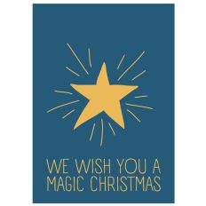 Minicard WE WISH YOU A MAGIC CHRISTMAS