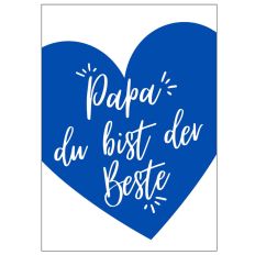 Minicard PAPA DU BIST DER BESTE!