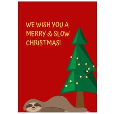 Minicard MERRY AND SLOW CHRISTMAS