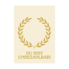 Minicard XS - DU BIST UNBEZAHLBAR!