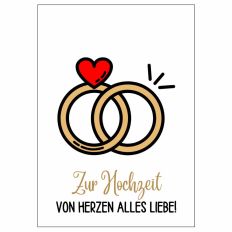 Minicard ZUR HOCHZEIT