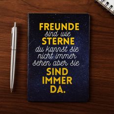 Kleines Notizheft FREUNDE SIND WIE STERNE