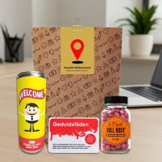 Geschenktüte HERZLICH WILLKOMMEN - Zielpunkt # 4