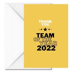 Personalisierbare Grußkarte TEAM OF THE YEAR 2022