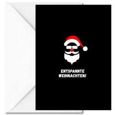 Personalisierbare Weihnachtskarte ENTSPANNTE WEIHNACHTEN!