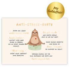 Postkarte „Anti-Stress-Karte“ - kleines Entspannungsgeschenk
