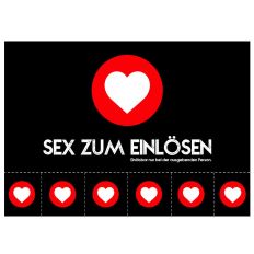 Postkarte SEX ZUM EINLÖSEN