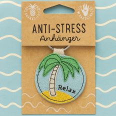 Schlüsselanhänger aus Ananas-Faser „Relax“