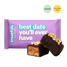 Schoko Erdnuss Dattelkaramell Riegel „best date you`ll ever have“
