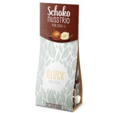 Schoko-Nuss-Mix GLÜCK FÜR DICH - Blätter