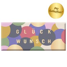 Schokolade 30g GLÜCKWUNSCH - Konfetti