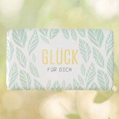 Schokolade 40g GLÜCK FÜR DICH - Blätter