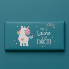 Schokolade 40g GUTE LAUNE FÜR DICH - Einhorn