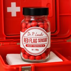 Schokodragees RED FLAG HEART PROTECTIV