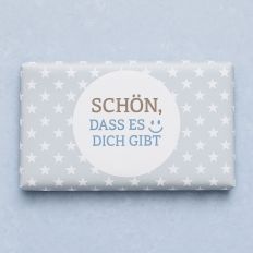 Schokolade 40g SCHÖN DASS ES DICH GIBT - Sterne