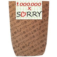 Geschenktüte 1.000.000 x SORRY! - zum Befüllen