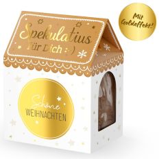 Weihnachts-Spekulatius „Schöne Weihnachten“ (Goldedition) – Advents Mitbringsel