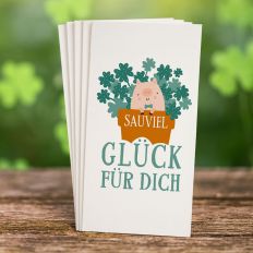Taschentücher „Sauviel Glück für dich“