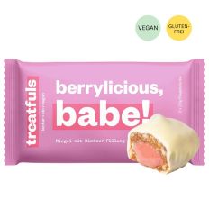 Riegel mit Himbeerfüllung von Treatfuls „berrylicious, babe!“