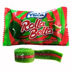 Bunte Fruchtgummirolle VIDAL ROLLA BELTA - Wassermelone