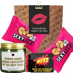 Lustige Geschenktüte für Freund:in „Unmoralisches Angebot“ (Set 1)
