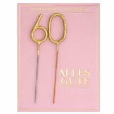 Mini Wondercard zum 60. Geburtstag „Alles Gute“ (Farbe rosa)