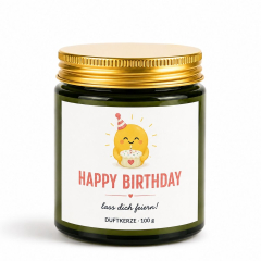 Duftkerze Herzenbotschaften – Happy Birthday