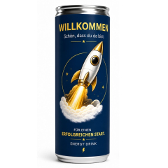 Dose Energy Drink Willkommen – für einen erfolgreichen Start