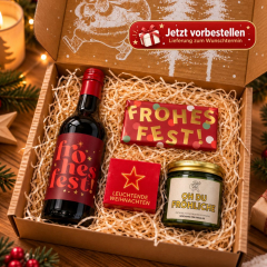 Geschenkbox Weihnachten &ndash; Ausgefallenes Weihnachtsgeschenk (Schneekugel &ndash; Set 6)