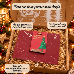 Gef&uuml;llte Geschenkbox &bdquo;Merry & Slow Christmas&ldquo; &ndash; Entspannendes Weihnachtsgeschenk (Set 1)