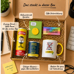 Onboarding Box – Willkommensgeschenk neue Mitarbeiter „Startkit“ (Set 5)