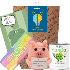 Geschenktüte „Viel Glück & Erfolg“ – Geschenk zur Prüfung oder zum Jobstart (Set 10)