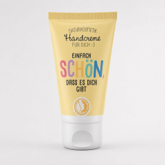 Handcreme „Einfach schön, dass es dich gibt“ (gelb)
