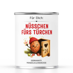 Gebrannte Mandeln Nüsschen fürs Türchen - Adventskalenderfüllung