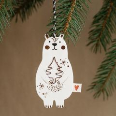 Baumschmuck Winterfreunde „Eisbär Bruno“ – schöner Geschenkanhänger
