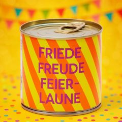 Cancake – Kuchen in der Dose „Friede Freude Feierlaune“