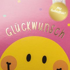 Fruchtgummi Herzen „Glückwunsch“ (Motiv Smiley)