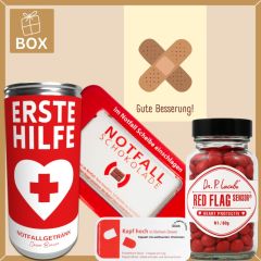 Geschenkbox Gute Besserung – zum Aufmuntern (Set Pflaster 2)