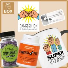 Geschenkbox Mitarbeitergeschenk „Dankeschön für die gute Zusammenarbeit“ (Set 2)