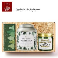 Gefüllte Geschenkbox Weihnachten „Frohe Weihnachten liebes Team“ – Mitarbeitergeschenk (Set 4)
