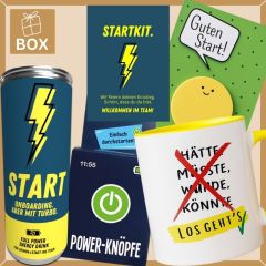 Onboarding Box – Willkommensgeschenk neue Mitarbeiter „Startkit“ (Set 1)