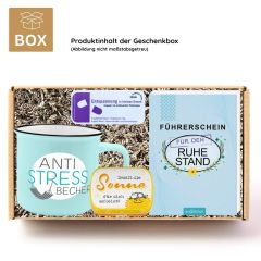 Geschenkbox Ruhestandsgeschenk „Genieße den Ruhestand!“ (Set 1)