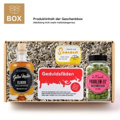 Geschenkbox lustige Aufmunterung „Hold the ears stiff!“ (Set 1)