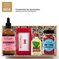 Geschenkbox zum 50. Geburtstag – Lustiges Überlebenspaket (Set 3)