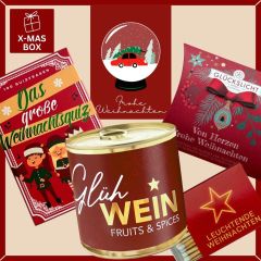 Gefüllte Geschenkbox Weihnachten – Ausgefallenes Weihnachtsgeschenk (Schneekugel – Set 7)