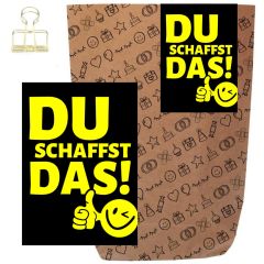 Geschenktüte Motivationsgeschenk „Du schaffst das!“ – zum selber Befüllen