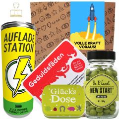 Geschenktüte Motivationsgeschenk „Volle Kraft voraus!“ (Set 1)
