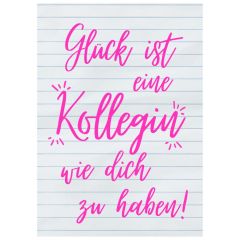 Geschenktüte GLÜCK IST - KOLLEGIN - zum Befüllen