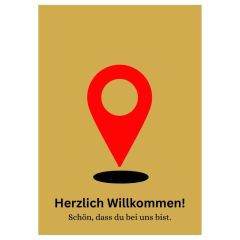 Minicard fürs Onboarding „Herzlich willkommen im Team“ – Zielpunkt