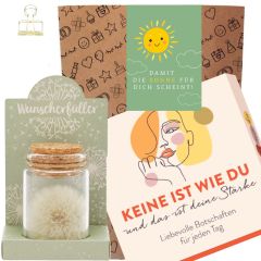 Geschenktüte Trostspender „Damit die Sonne für dich scheint“ (Set 8)